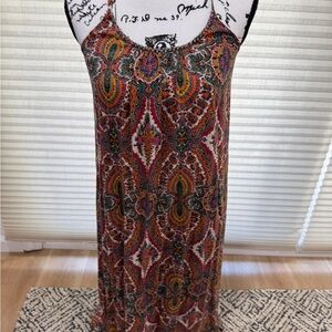 Paisley Print Maxi Dress
